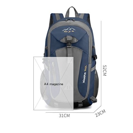 Ulkoilumatkailuvaellus vedenpitävä reppu 20-35L