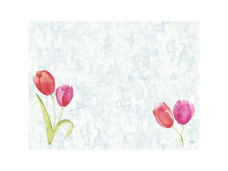 DUNI Tabletter Tulips BIO DC 30x40cm 100/fp - Lyreco - Kök och servering - Servetter och dukar - Tabletter och Underlägg