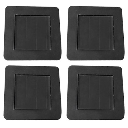 2 STK./4 STK. Solcellelampe Udskiftning Top Firkantet Solpanel Top Udskiftning (FMY)