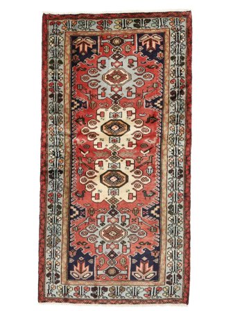 Annodato A Mano Hamadan Tappeto 100X190 Di Lana Piccolo