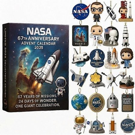 2025 Julekalender Dekoration Akryl Ikke-3D Fuld Stil