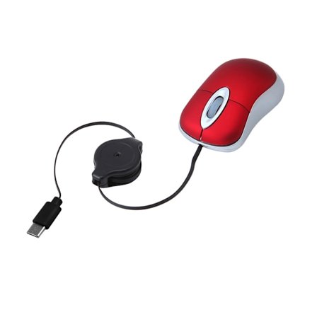 USB C Sladdansluten Mus Infällbar Kabel Liten Mus för Barn 1000DPI