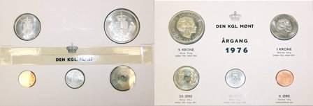Danmark 1976 - Kgl. møntsæt