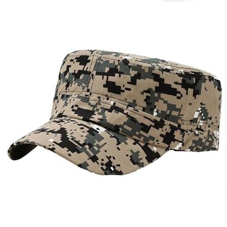 Militärkeps Kamouflage Camo - Grå eller Beige Beige