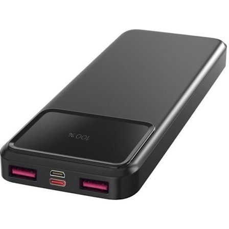 Extern batteri 10000mAh USB USB-C micro-USB Snabbladdning LED-skärm Phonillico