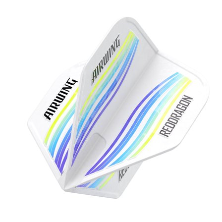 Red Dragon Darts Airwing Flights 3pcs Blue/White/Yellow Plastic Standard Wave Moulded Dart Flight Set Accessories for Darts Game