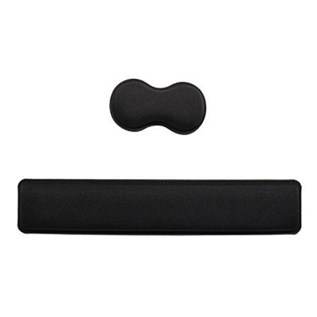 Musta Pieni suojus + näppäimistöalusta Hiirimatto geelirannetuella