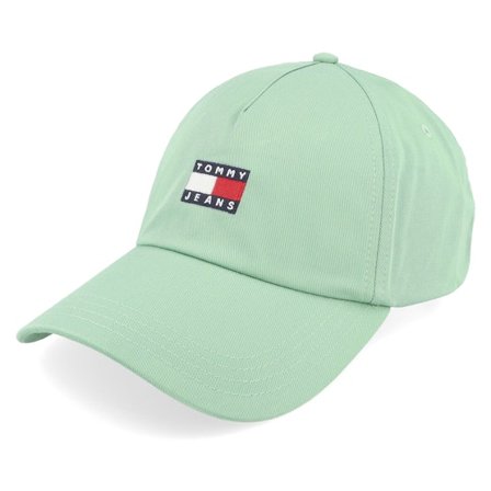 Tommy Hilfiger - Grön unconstructed Keps - Heritage Core Cap Cloudy Jade Dad Cap @ Hatstore