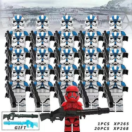21 stk. Star Wars Clone Troopers Børnegave Legetøj db