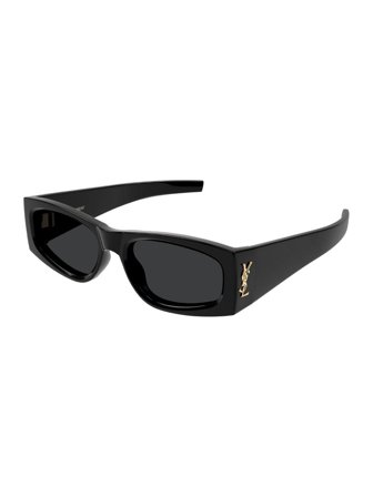 Saint Laurent Women's Sunglasses with a frame made of acetate in black and lenses made of nylon in black
