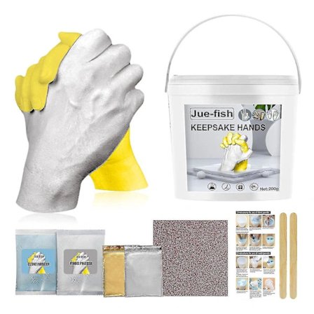 Håndstøpesett for par - DIY Gipsavstøpningssett for håndholdingshåndverk