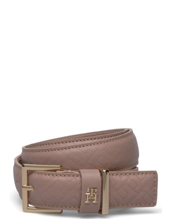 Th Casual Mono 3.0 Belte Creme Tommy Hilfiger*Betinget Tilbud