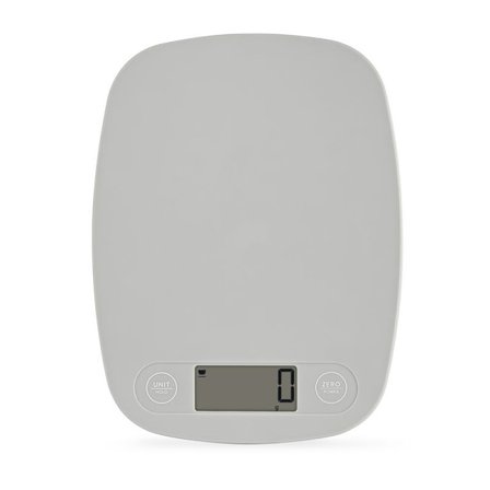 Grå matvåg - Digital display visar vikt i gram, perfekt för måltidsförberedelse, matlagning och bakning | Ett köksredskap designat i St. Louis