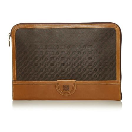 Loewe Pre-owned, Clutches Bruin, unisex, Maat:ONE Size
