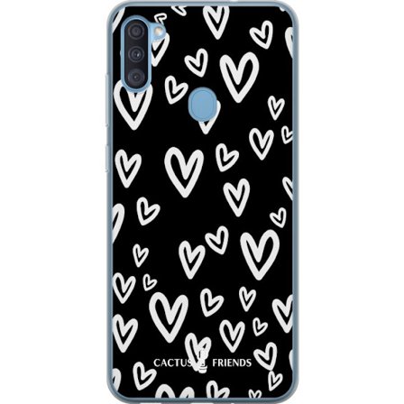 Yhteensopiva Puhelinkuori Samsung Samsung Galaxy A11 Cactus and Friends - Handdrawn Love Chaos