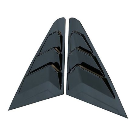 FlkwoH Bakre sidofönsterluckor för Mg 5 Mg5 2021 Bilstyling Blank Svart