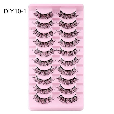 Mordely 10 par klusterfransar ser ut som förlängningar