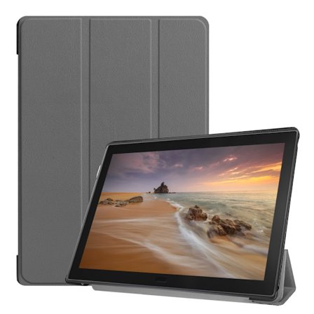 Tri-fold Fodral till Lenovo Tab E10 - Grå