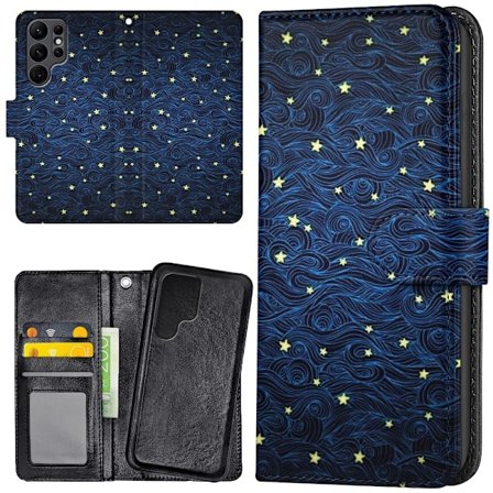 Samsung Galaxy S25 Ultra - Mobilcover/Etui Cover Stjernemønster