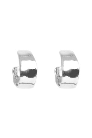 Chunky Mini Hoops Silver