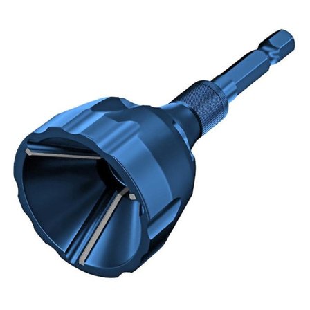 1 st 1/4 Hex Skaft Fas Burr Borr Fasning Extern Fas Verktyg Volframstål För Reparation Bult Gänga Borrverktyg