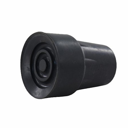 Profesjonelt Tilbehør Svart Gummi Bunn Gåstav Ferrule 19mm