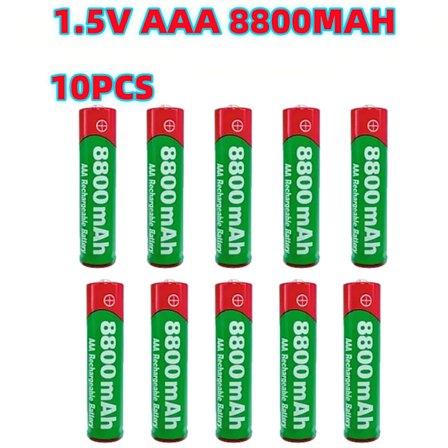 NYT 8800mAh genopladeligt batteri AAA alkalinitetsbatteri 1,5 V AAA-batteri til ure Mus Computere Legetøj Så videre