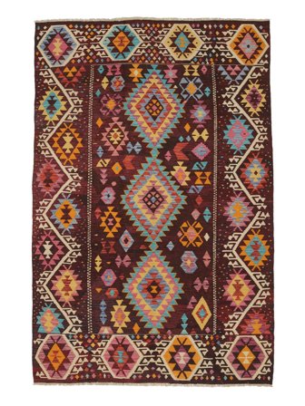 Tapis Kilim Afghan Old Style 202X295 (Laine, Afghanistan)