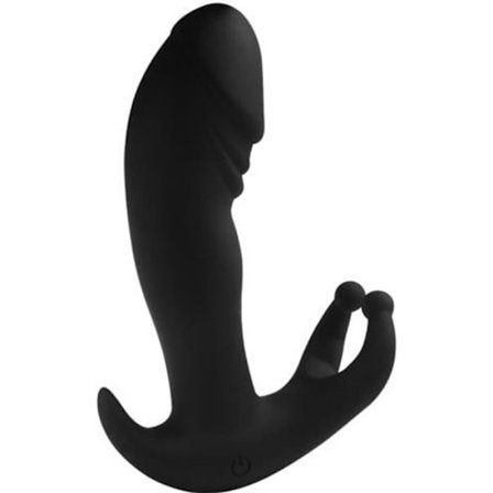 PC Vibrerande Prostata Massager Anal Uppladdningsbar Silikon Buttplugg Vibrator för Män Manuell Massager
