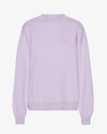 Organic Oversized Crew - Soft Lavender - Female - M