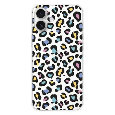 Silikonfodral - Kompatibel med Apple iPhone 16 Plus - leopardfärgad design