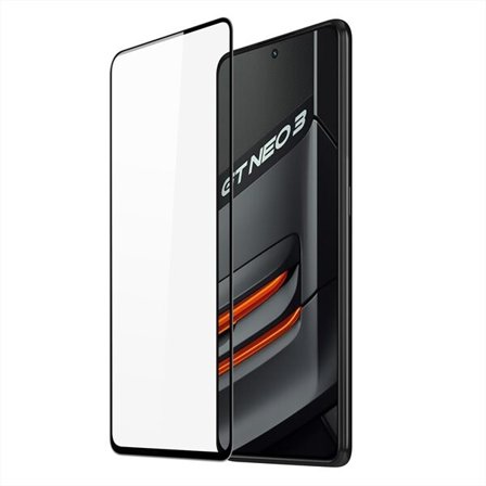 Dux Ducis 9D skærmbeskytter af hærdet glas til Realme GT Neo 3 9H med sort ramme