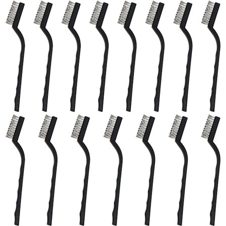 Mini Stålborste (15-pack) - Rostfri stålborste med Cu,ZQKLA