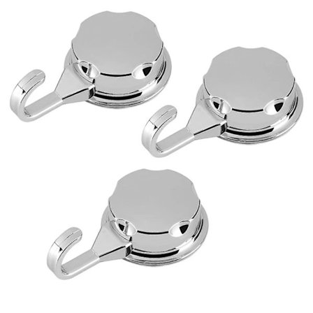 3 stk./sett håndklekrok ABS håndklehenger med sugekopp, egnet for bad og kjøkken p