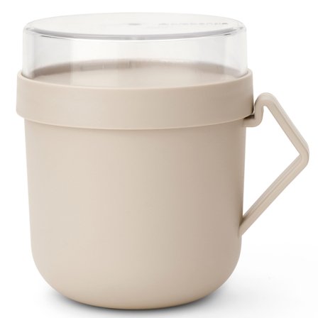 Brabantia Make & Take soppmugg 0,6 liter, soft beige