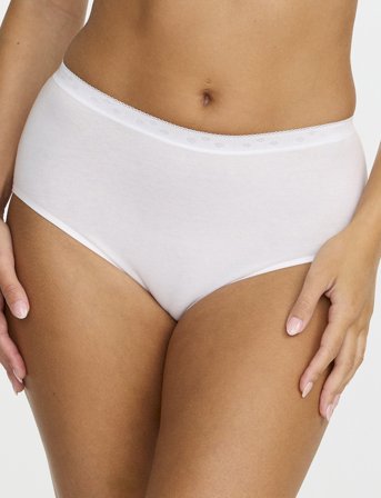 Damella of Sweden Midi Brief - White - L