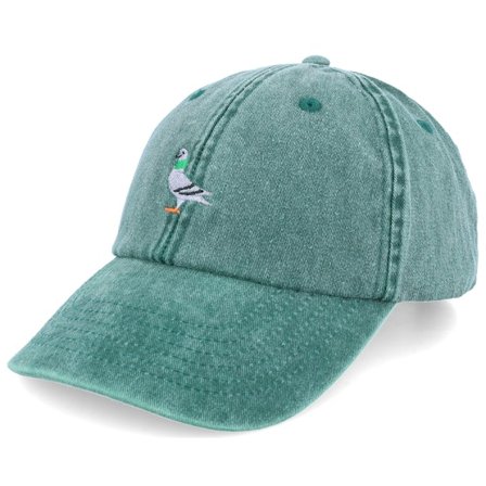 Iconic - Grün unconstructed Cap - Pigeon Vintage Washed Bottle Green Dat Cap / Unstructured @ Hatstore