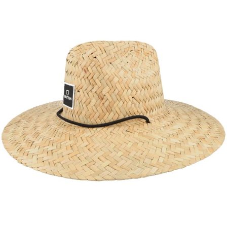 Brixton - Beige straw Hatt - Alpha Square Sun Hat Tan Straw Hat @ Hatstore
