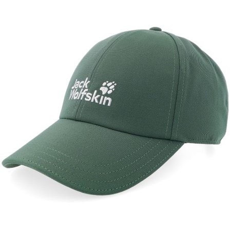 Jack Wolfskin - Grön unconstructed Keps - "Baseball Sago Palm Dad Cap " @ Hatstore