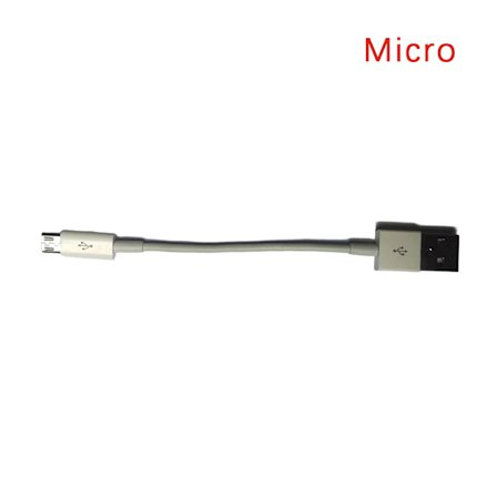 Typ C Micro USB -kabel 10cm Kort Snabbladdning För Telefon USB D