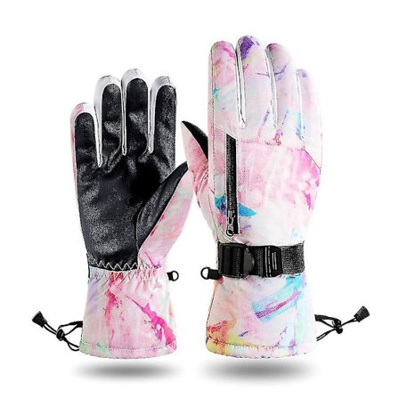 Män och kvinnor vintersnöhandskar, utomhusskidhandskar Vattentäta och vindtäta