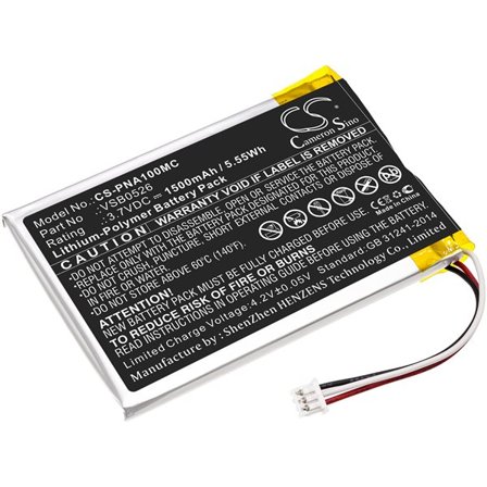 Batteri til kamera for Panasonic HX-A100, HX-A1M, HX-A100-H osv.