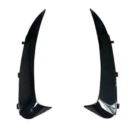 Blank Svart Bakre Støtfanger Leppe Spoiler Canards Dekaler Trim For C Klasse W205 C43 C63 Amg 2015-2019 S