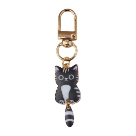 Kunstnerisk Graveret Kat Nøglering Letvægts Legering Dekoration Mode Nøglering Tilbehør Til Hverdagsbrug Og Gaveideer