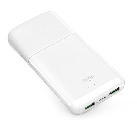 Powerbank Puro DAILY 10 PLUS 10000mAh 2x USBA / 1x USB-C 22,5W - hvid