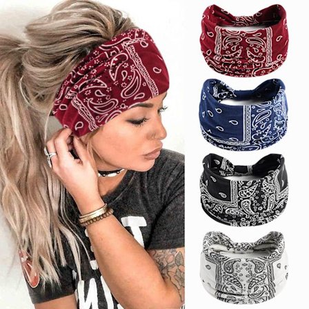 Bohend Boho Pannband Wide Yoga Stretchy Bandeau