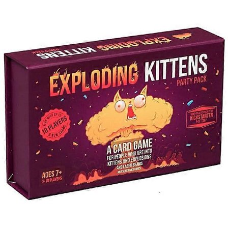 Exploding Kittens Party Pack fra Exploding Kittens - Kortspil for voksne, teenagere og børn - Sjove familiespil