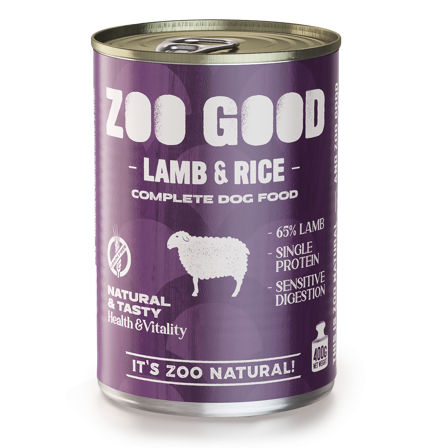 ZOO GOOD - Adult Lamb & Rice 400 g x 6 - Hund - Hundefôr & hundemat - Våtfôr & våtmat - ZOO.no