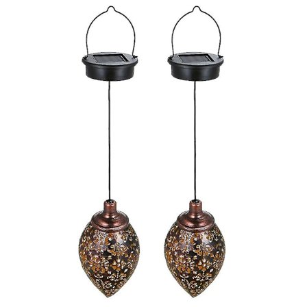 2-pak solcelle havelamper