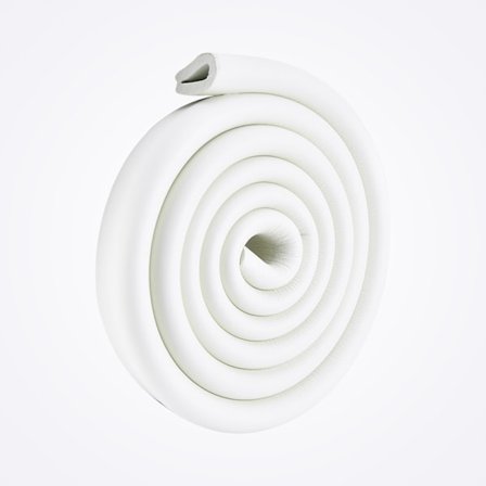 2M U-formet glassbordkantbeskytter for baby og småbarn - tykk beskyttende myk, giftfri stripe